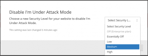 disable under attack