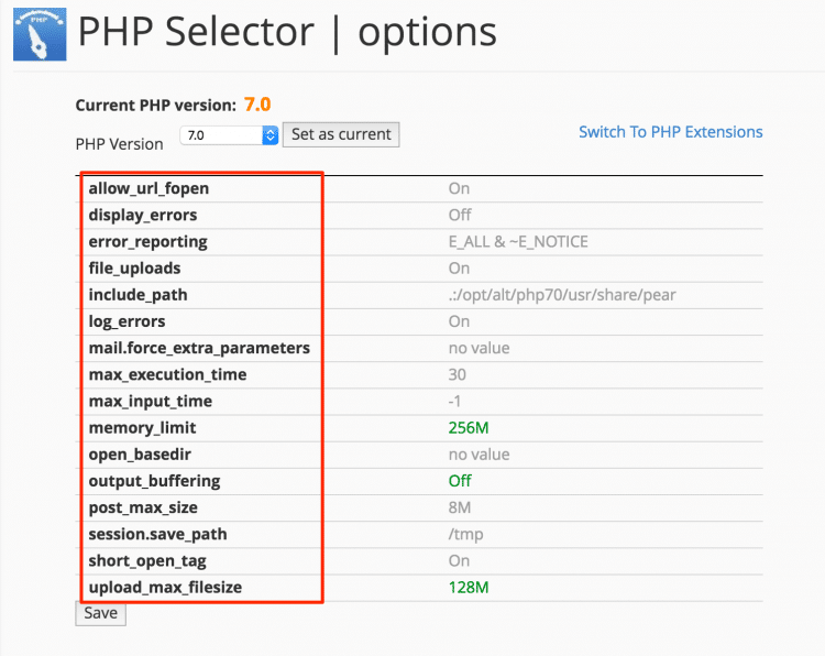 php-options-adjust